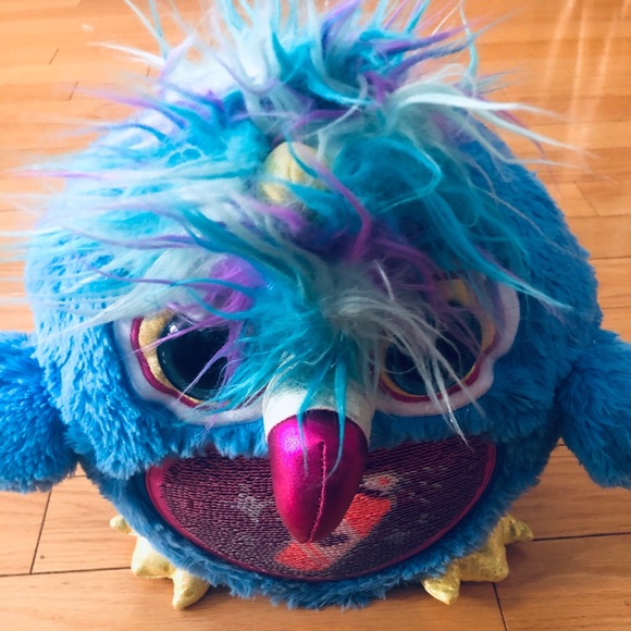 Rainbocorns Big Hair Surprise Toucan Cuddle Plush Stuffed Animal - Picture 7 of 9